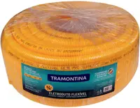 Eletroduto Corrugado Tramontina Amarelo 3/4"