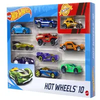 Conjunto de Veículos - Hot Wheels - Pacote com 10 Carros - Surpresa - Mattel