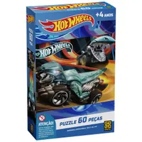Quebra-Cabeça - Hot Wheels - 60 Peças - Grow