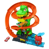 Pista de Percurso - Hot Wheels - T-Rex X - Quartel de Bombeiros - Mattel