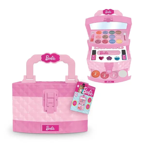 Maleta de maquiagem - Glam - Barbie - Rosa - Multikids