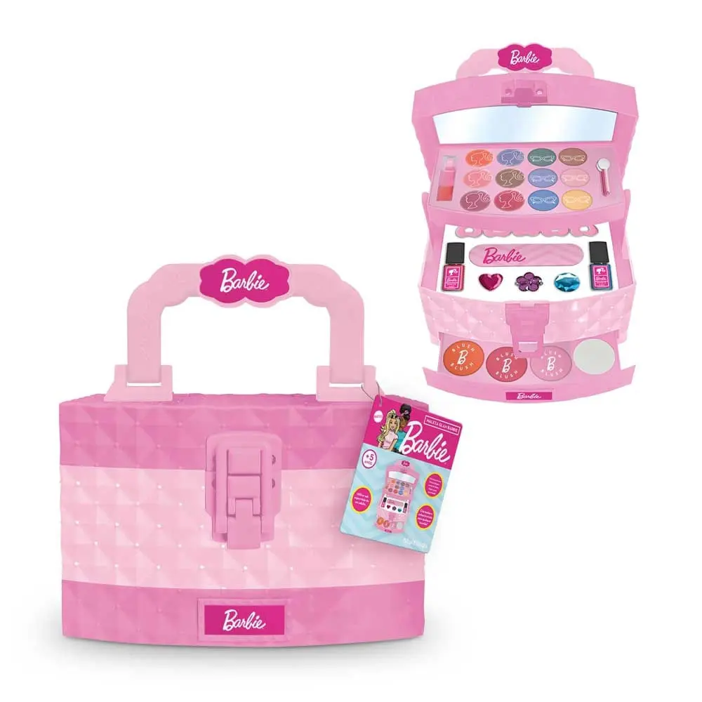 Maleta de maquiagem - Glam - Barbie - Rosa - Multikids