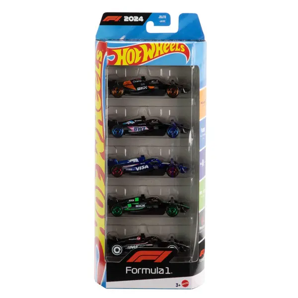 Carrinho - Hot Wheels - Fórmula 1 - Pacote 5 Carros - Racing - Sortidos - Mattel