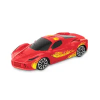 Carro De Corrida - Hot Whells - Sprint 1:24 Rc - 2 Canais - Vermelho