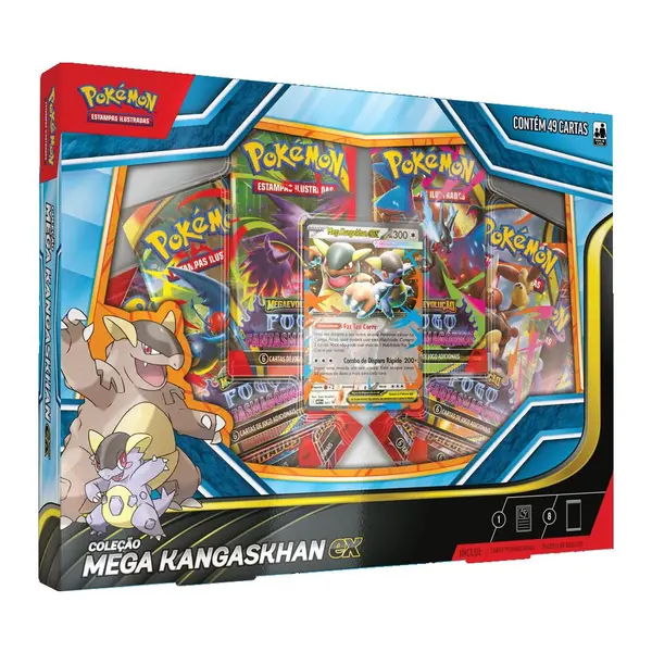 Jogo De Cartas - Pokémon - Mega Kangaskhan Ex -  Copag
