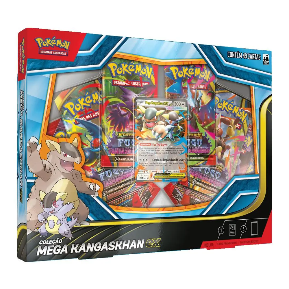 Jogo De Cartas - Pokémon - Mega Kangaskhan Ex -  Copag
