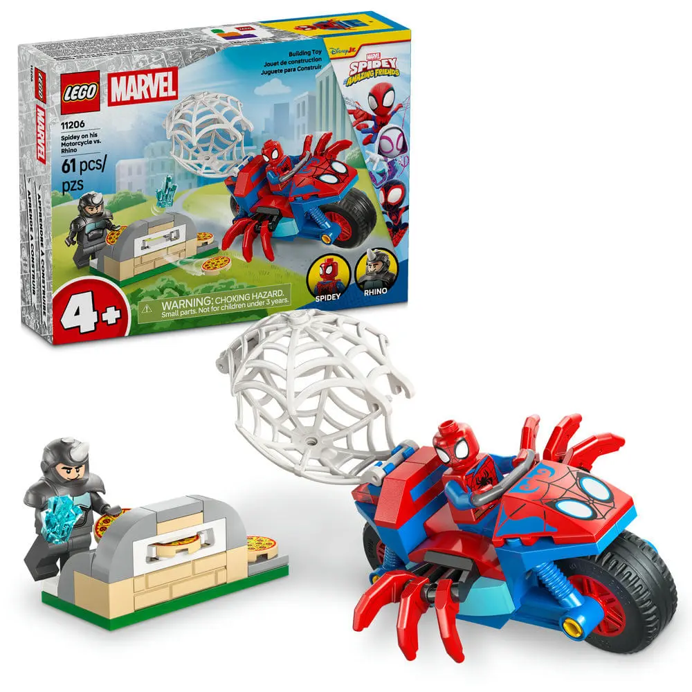 LEGO - Spidey - Spidey Em Sua Motocicleta Vs. Rhino - 11206