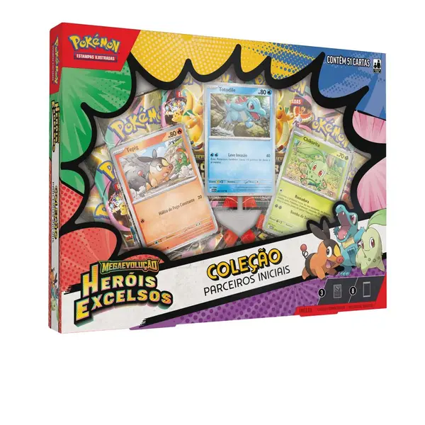 Jogo De Cartas - Pokémon - Box - Coleção Parceiros Iniciais ME2.5 - Copag