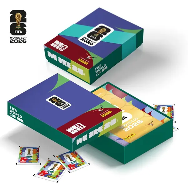 Box Caixa Premium - Fifa - Copa Do Mundo 2026 - Álbum Capa Dura Ouro Com 350 Figurinhas - Panini