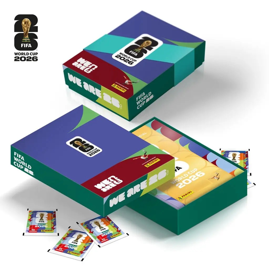 Box Caixa Premium - Fifa - Copa Do Mundo 2026 - Álbum Capa Dura Ouro Com 350 Figurinhas - Panini