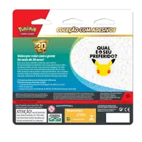 Jogo - Pokémon - Blister Triplo - Tech Sticker - Especial 30 Anos - Modelos Sortidos - Copag