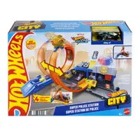 Pista de Percurso - Hot Wheels - City - Super Delegacia de Polícia - Mattel