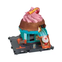 Conjunto de Pista e Carrinho - Hot Wheels City - Sorveteria - Mattel