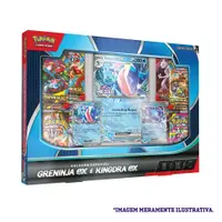Jogo de Cartas - Pokemon - Box Greninja & Kingdra Ex - Copag