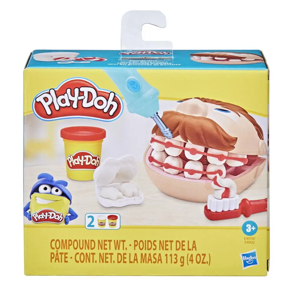 Massa de Modelar - Play-Doh - Mini Kit Brincando de Dentista - Hasbro