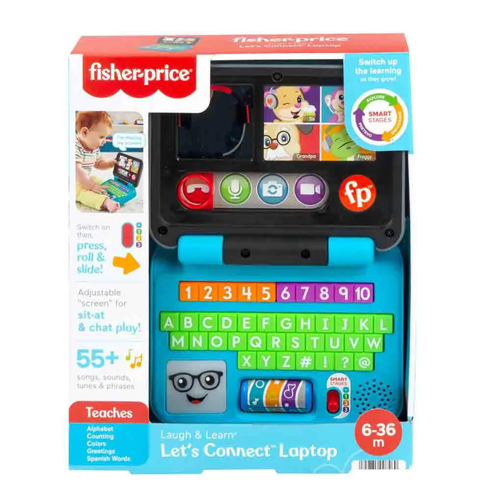Brinquedo Educativo - Laptop - Fisher-Price - 33Cm - Azul