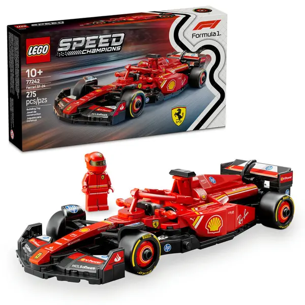 LEGO - Speed Champions - Carro de Corrida Ferrari SF-24 F1 - 77242