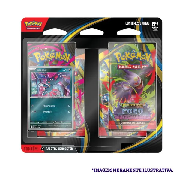 Jogo De Cartas - Pokémon - ME02 - Blister Quadruplo - Copag