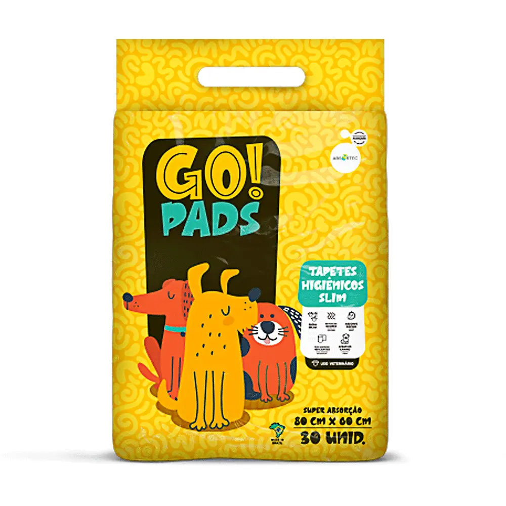 Tapete Higiênico Go Pads Slim 80x60cm