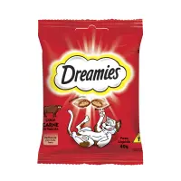 Petisco Dreamies para Gatos Adultos Carne Tentadora