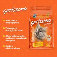Areia Higiênica Premium Gatíssimo