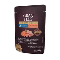 Ração Úmida GranPlus Gourmet Gatos Castrados Salmão e Frango