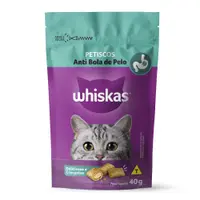 Petisco Whiskas Temptations Anti Bola de Pelo Gatos Adultos