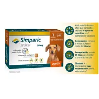 Antipulgas Simparic 20mg para Cães 5 a 10kg