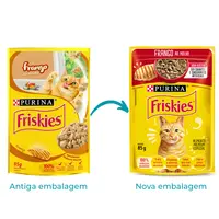 Ração Úmida Friskies Gatos Adultos Frango ao Molho