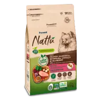 Ração Premier Nattu Cães Adultos Pequeno Porte Mandioca