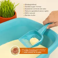 Areia Higiênica MyHug Biodegradável Milho e Mandioca Grânulos Grossos
