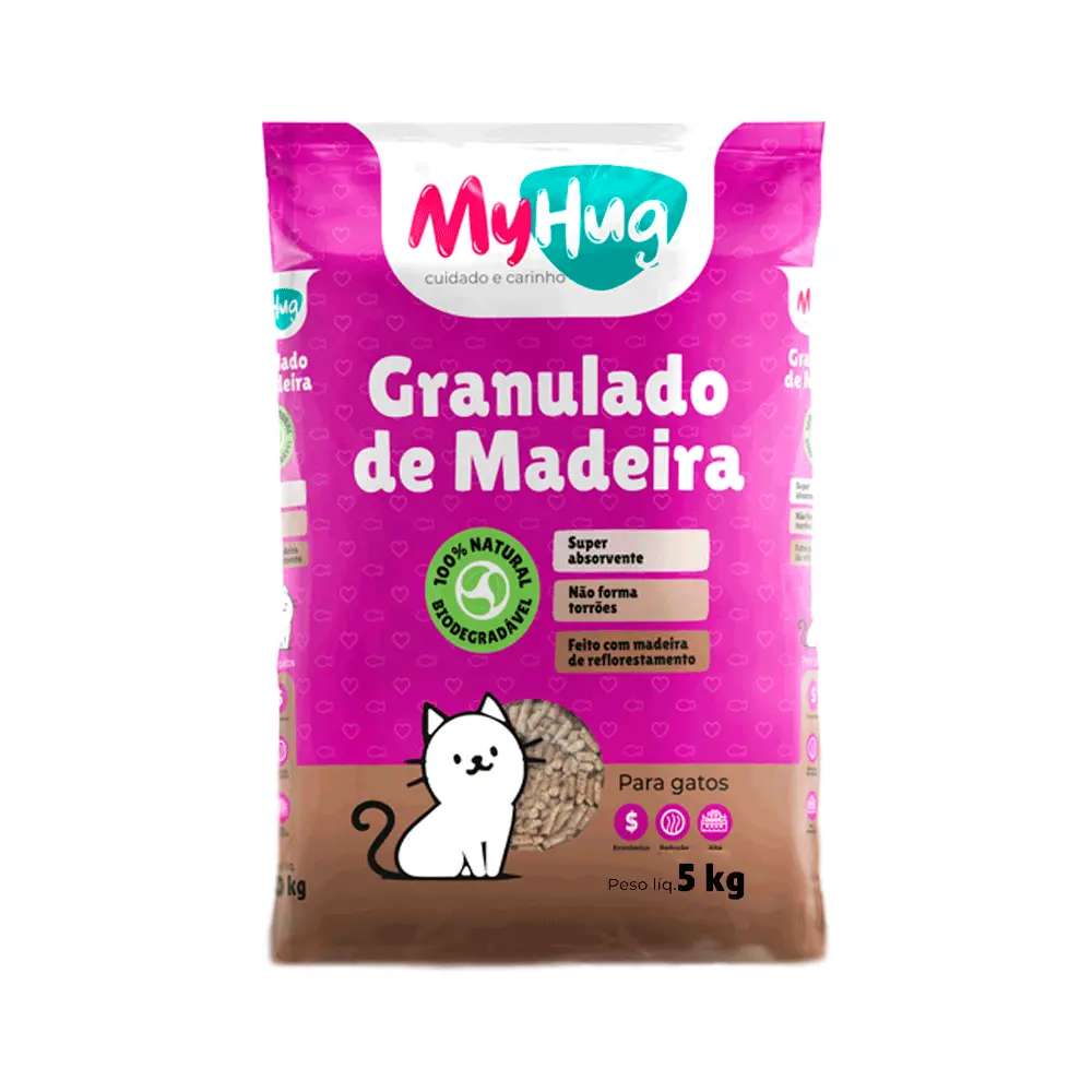Granulado Higiênico de Madeira MyHug