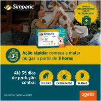 Antipulgas Simparic 40mg para Cães 10 a 20kg
