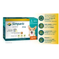 Antipulgas Simparic 40mg para Cães 10 a 20kg