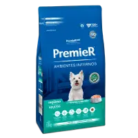 Ração Premier Ambientes Internos Cães Adultos Raças Pequenas Frango e Salmão