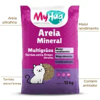 Areia Higiênica Mineral Multigrãos Myhug