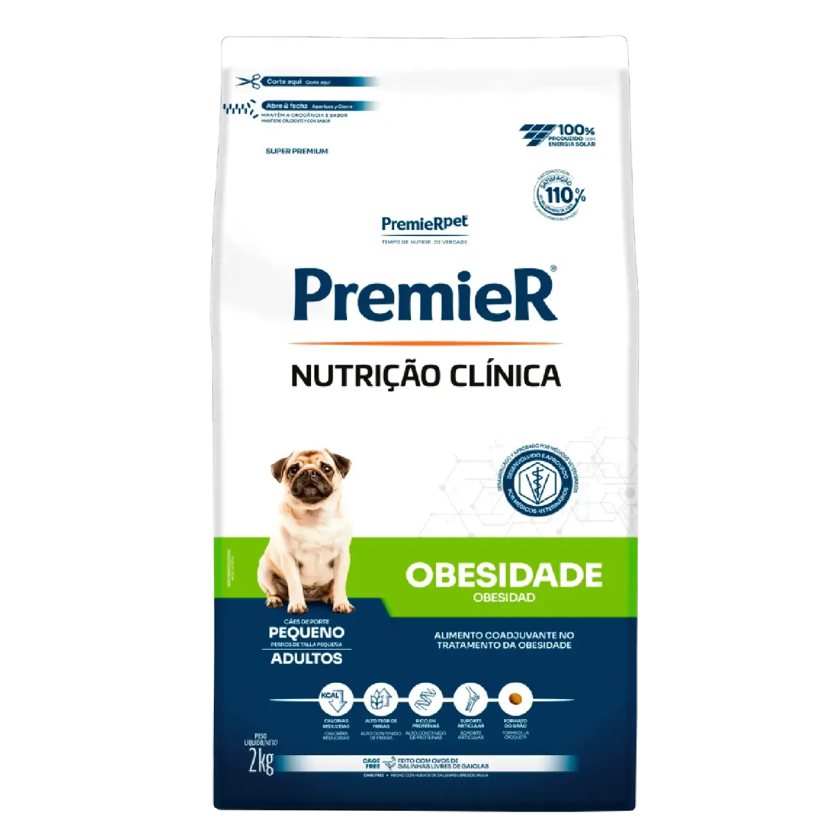 Ração Premier Nutrição Clínica Obesidade Cães Adultos Pequeno Porte