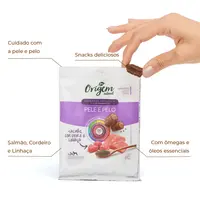 Petisco para Cães Origem Natural Cuidados Especiais Pele e Pelo