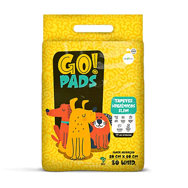 Tapete Higiênico Go Pads Slim 80x60cm