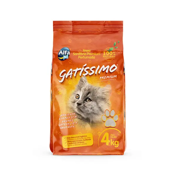 Areia Higiênica Premium Gatíssimo