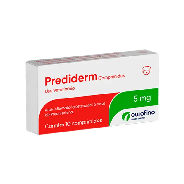 Prediderm 5 mg Anti-inflamatório para Cães