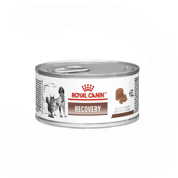 Ração Úmida Royal Canin Lata Veterinary Diet Recovery para Cães e Gatos em Recuperação