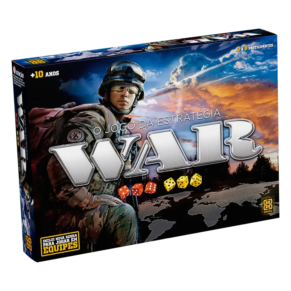 Jogo De Tabuleiro - War - O Jogo Da Estratégia - Grow