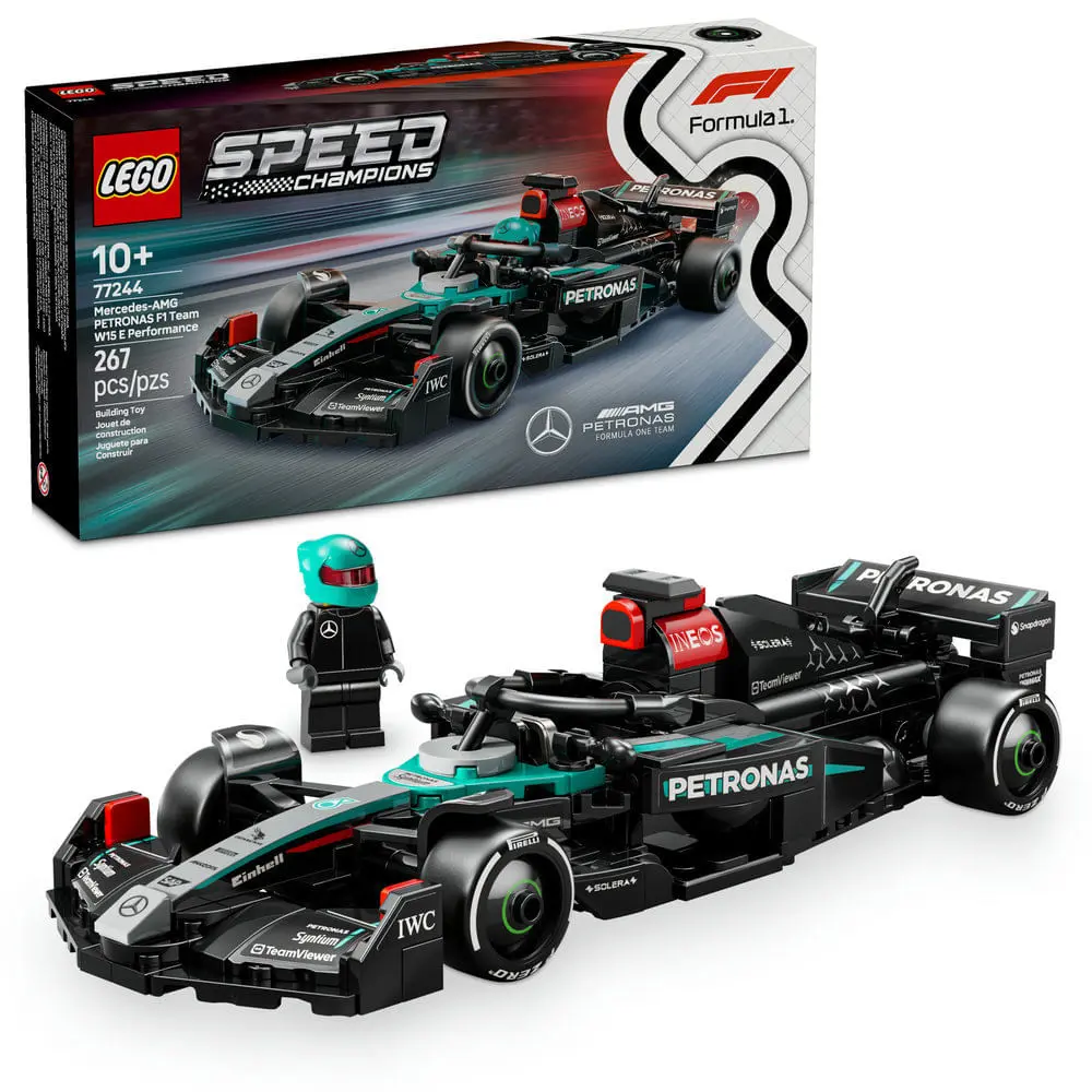 LEGO - Speed Champions - Carro de Corrida Mercedes-AMG F1 W15 - 77244