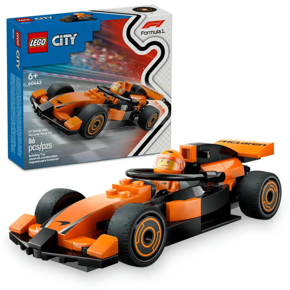 LEGO - City Formula 1 - Piloto de F1 com Carro de Corrida da Mclaren - 60442