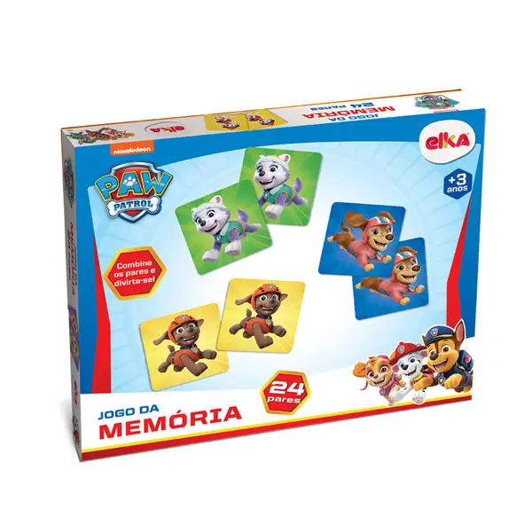 Jogo da Memória - Patrulha Canina - 24 Pares - Elka