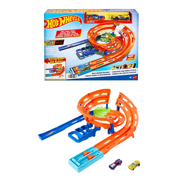 Conjunto De Pista E Carrinhos - Hot Wheels - Giro Veloz - Mattel