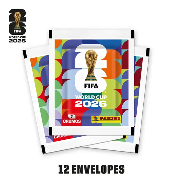 Conjunto Com Figurinhas - Fifa - Copa Do Mundo - 2026 - 12 Envelopes - Panini